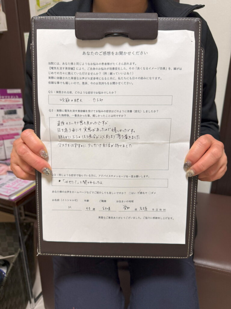 咬筋の肥大・たるみ