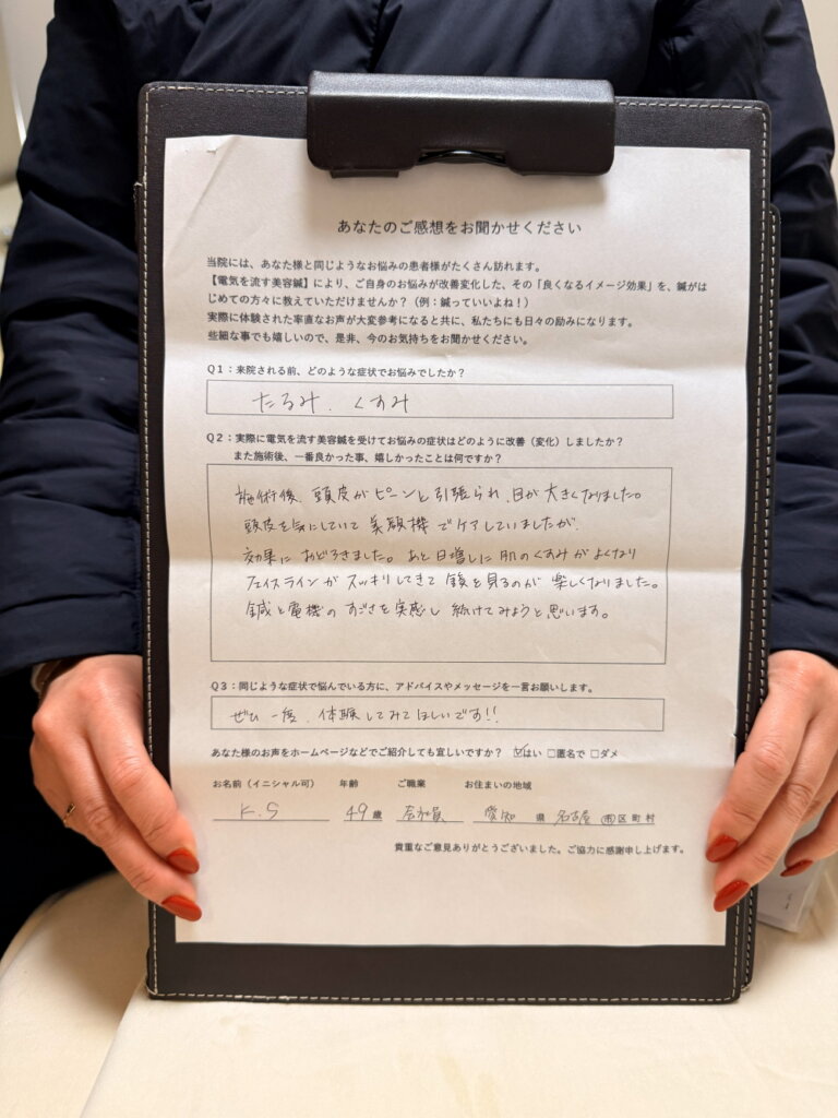 たるみ、くすみ