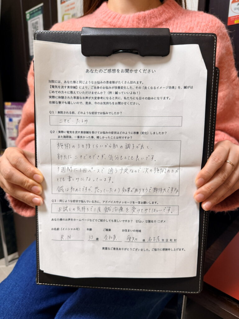 ニキビ、たるみ